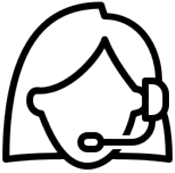 An icon of customer service representative